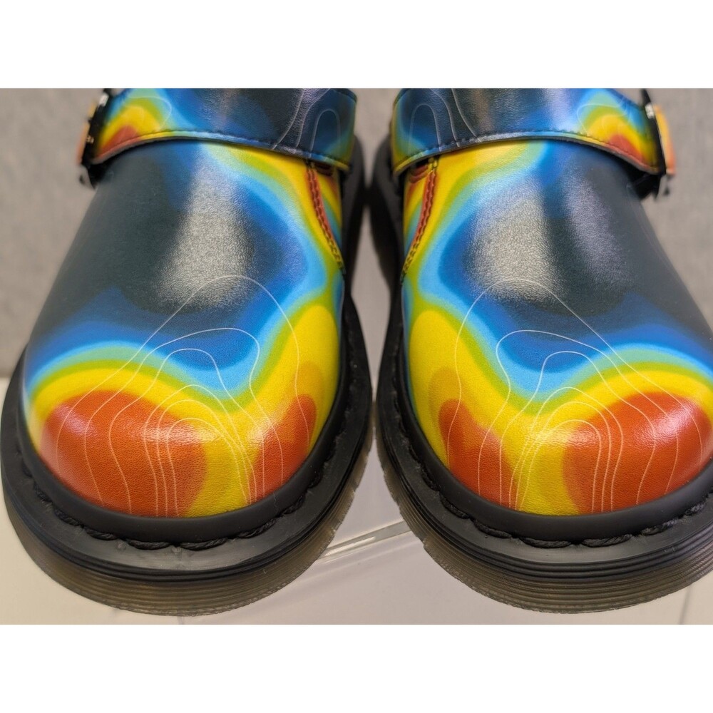 New Dr Martens Isham Slip-On Clog Mule Genix Nappa Leather Heat Map Women’s 6 US - Picture 2 of 9